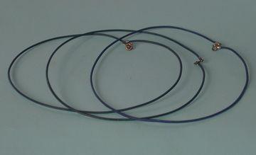 Ko�en� n�hrdeln�k 40cm modr�