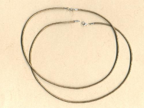 Ko�en� n�hrdeln�k 2mm / 45cm metal�za