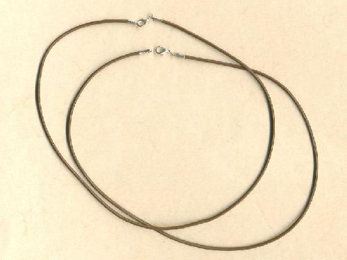 Ko�en� n�hrdeln�k 2mm / 45cm hn�d�