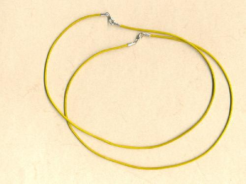 Ko�en� n�hrdeln�k 2mm / 40cm �lut�